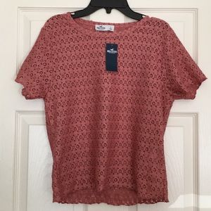 NWT Hollister Blush Pink Top
